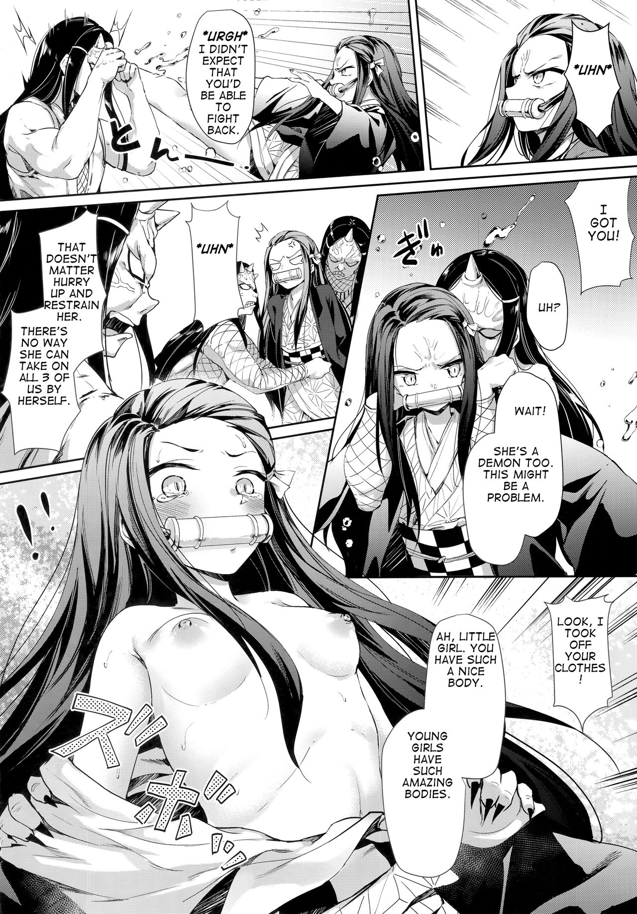 (C96) [Nameless (GuiZhenCao)] Moshi Nezuko ga Warui Hito ni Tsukamattara... (Kimetsu no Yaiba) [English]_04.jpg